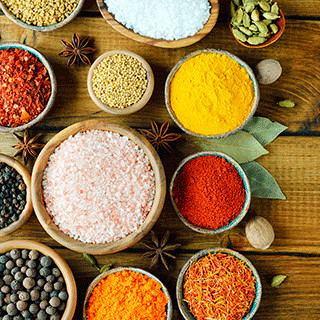 Especias , hierbas y Mixes