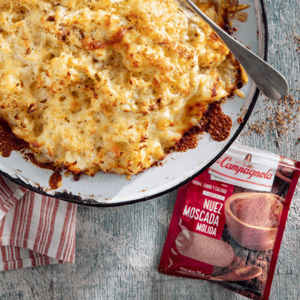 Pastel de coliflor gratinado