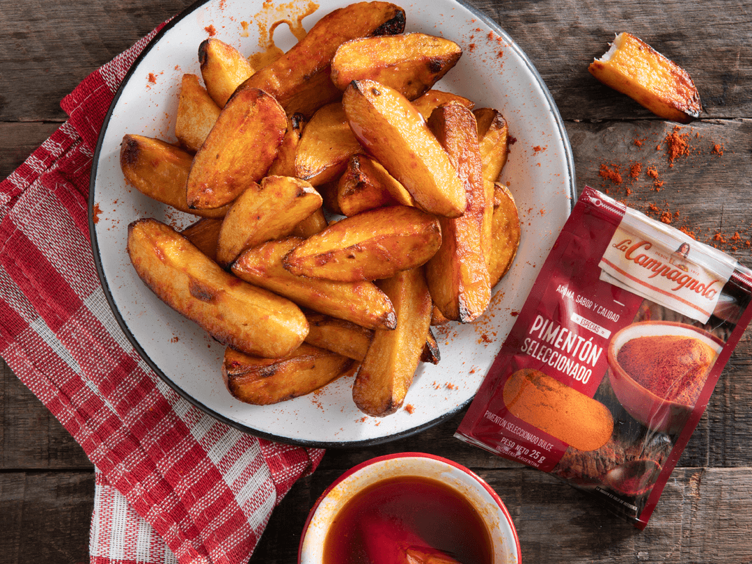 Papas rústicas con Pimentón