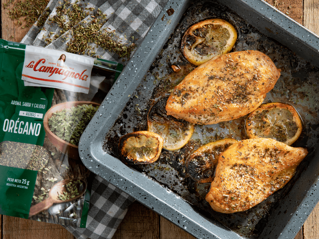 Pechugas con orégano