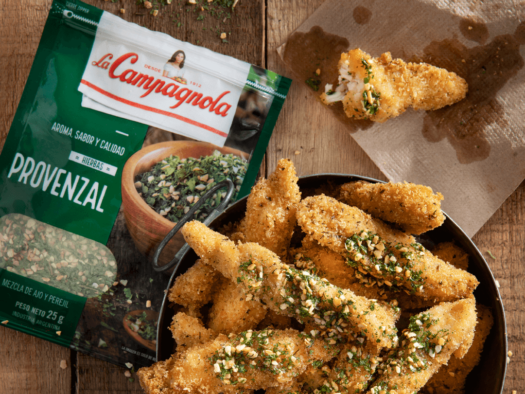 Chicken fingers con provenzal