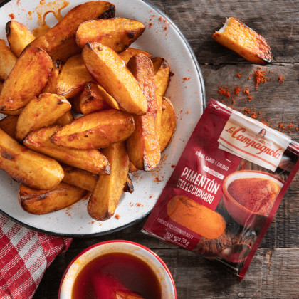 Papas rústicas con Pimentón